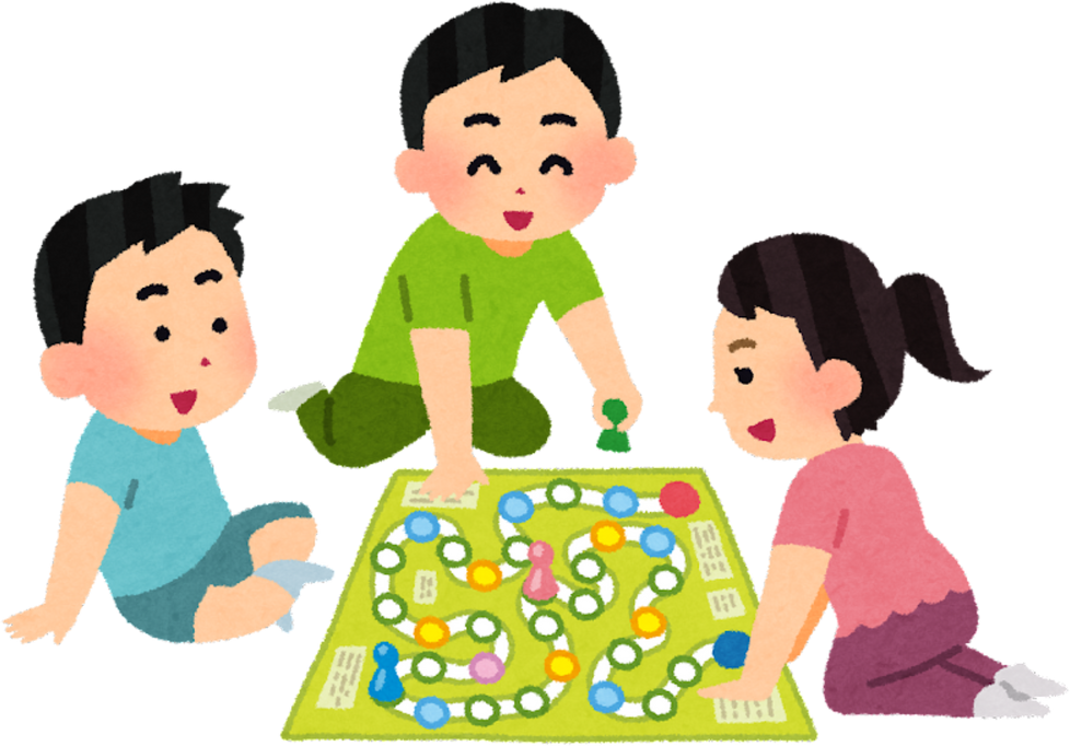 Illustration of Children Playing a Board Game Together