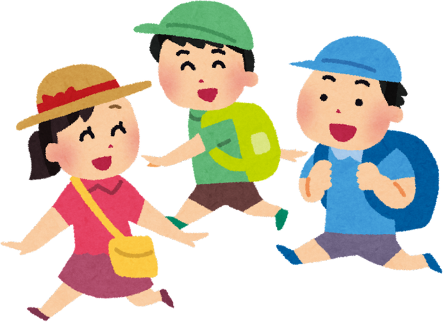 Children on a Field Trip Illustration