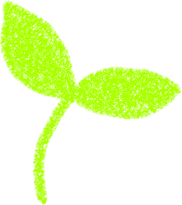 Chalk Out Leaf Illustration